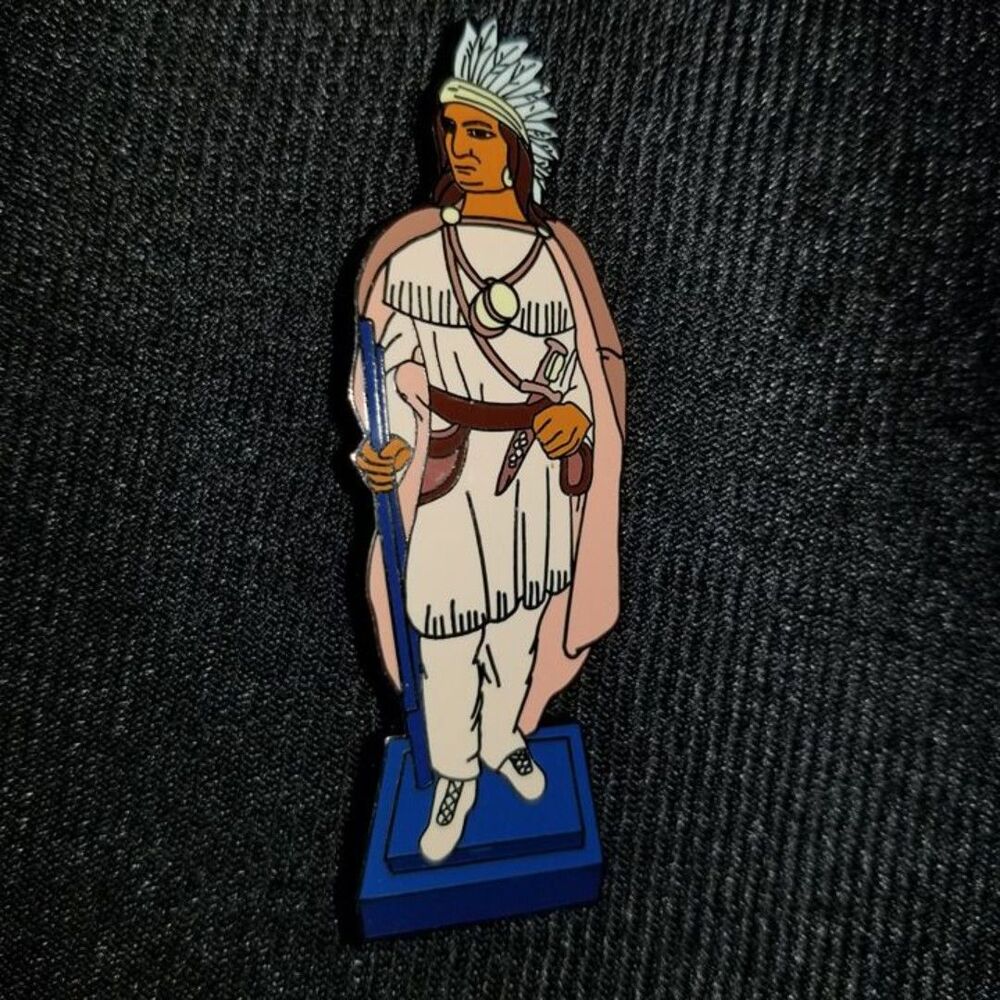 Disney AP LE Pin Indian Statue Annual Passholder 10951 2002 Jimberly Main Street
